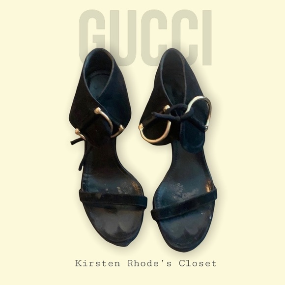 Gucci Shoes - Gucci tie heels size 7 1/2​​​​​​​
